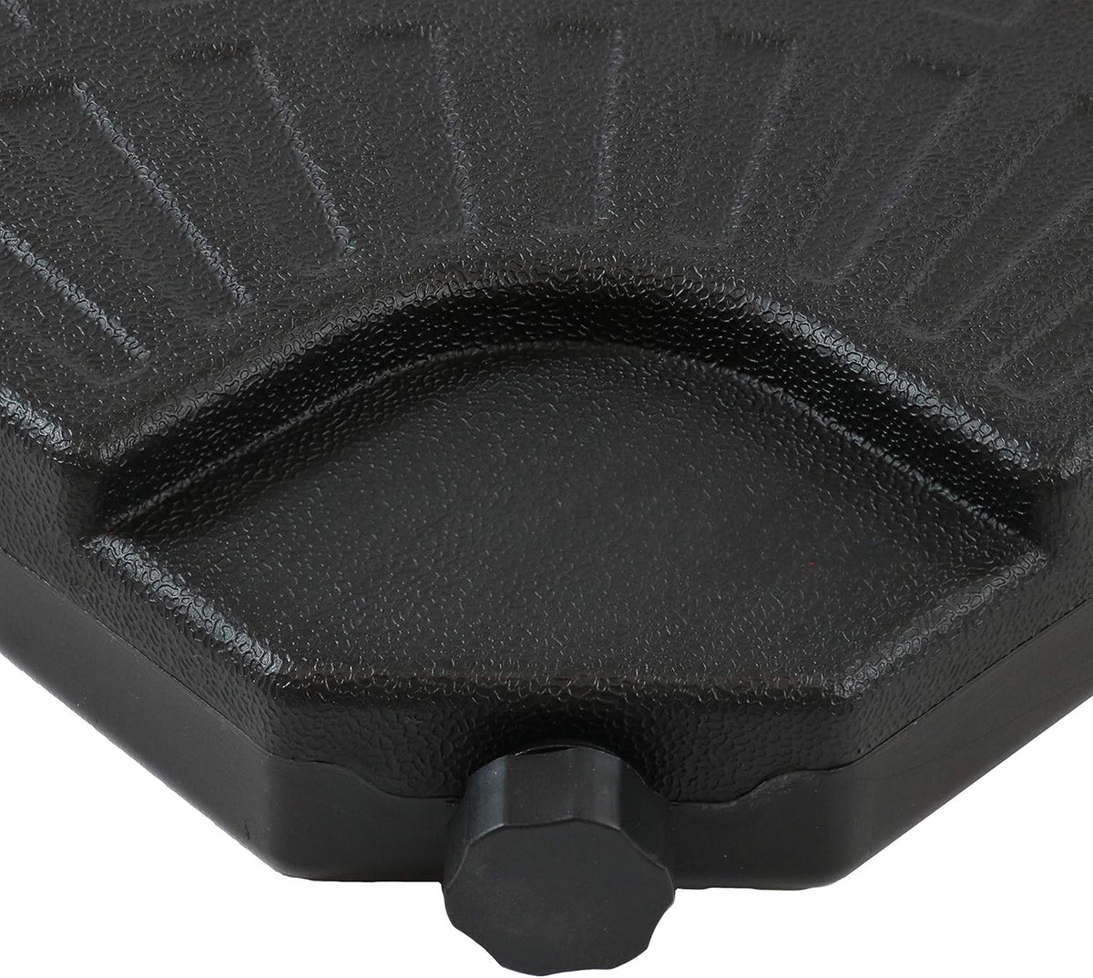 4-Piece Heavy-Duty Cantilever Offset Patio Umbrella Base Plates Black U344