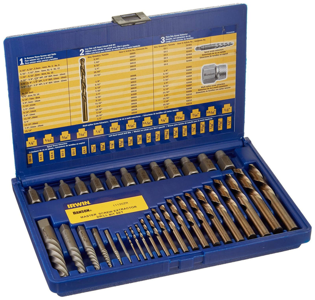 35-Piece Screw Extractor Drill Bit Set V171