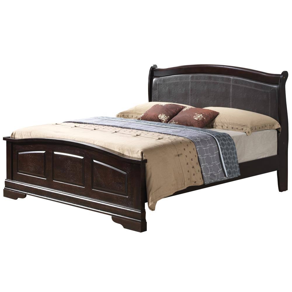 Cappuccino Queen Panel Bed J781669