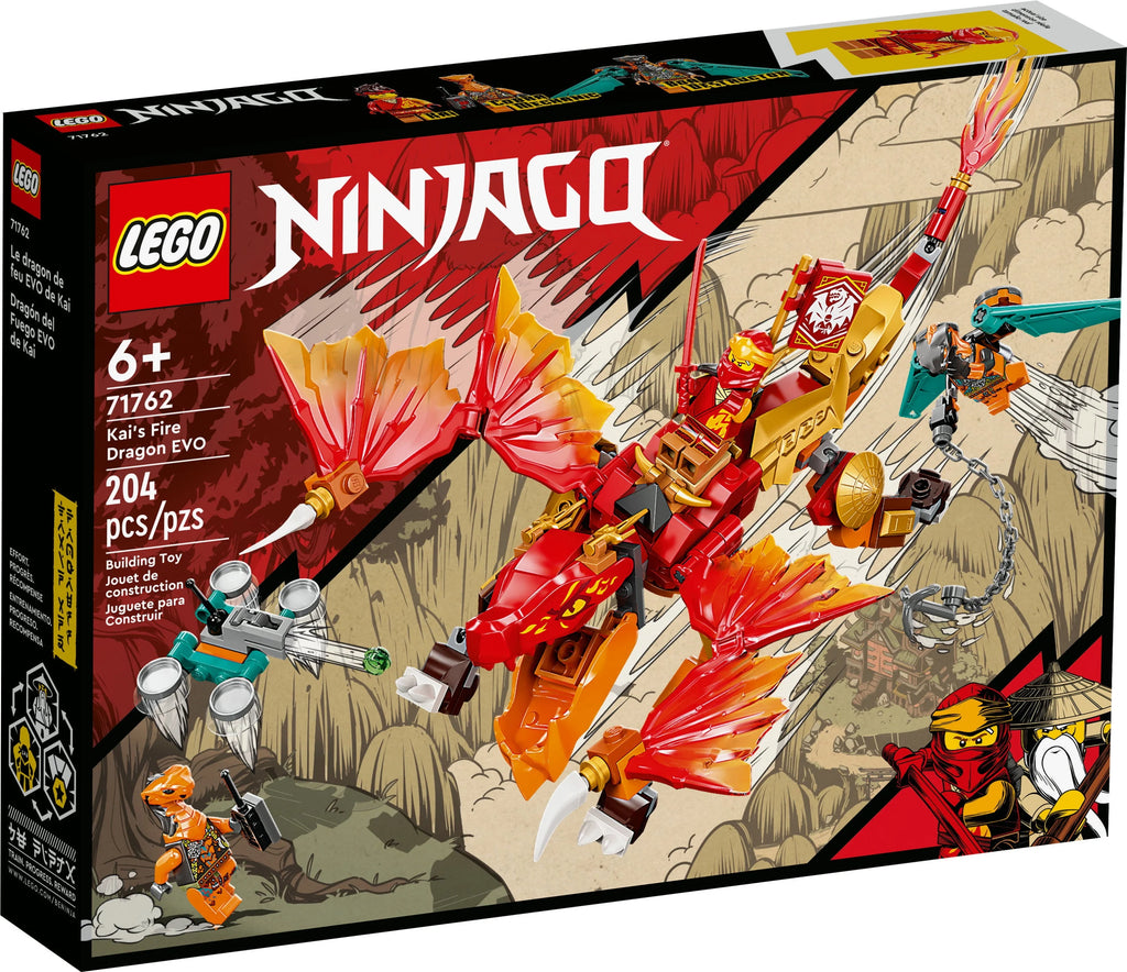 Fire Dragon Toy with Snake Warrior Figures and Minifigure W41343