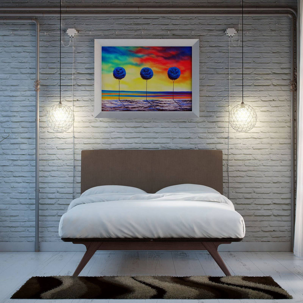 Bed in Cappuccino Brown Full I2660