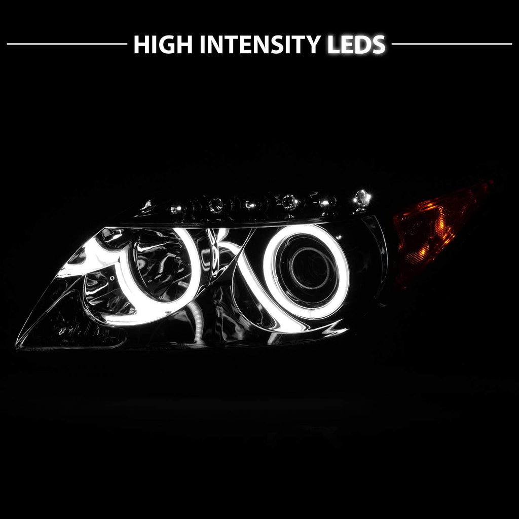 Chrome Projector Headlights LED Halo for Scion Tc E800
