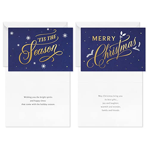 Boxed Christmas Cards Assortment, 6 Designs, 72 Cards with Envelopes A8341