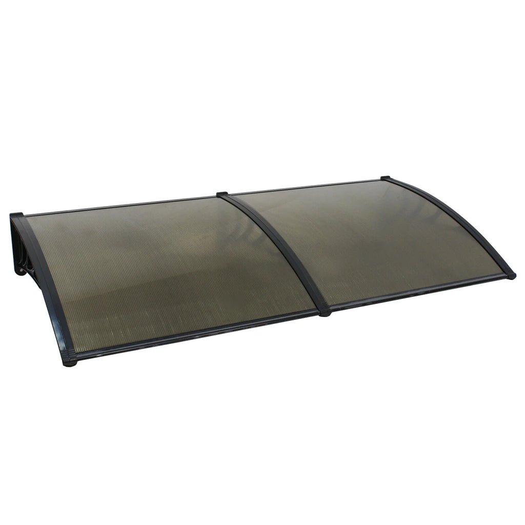 40’’x80’’ Polycarbonate Window Door Awning Canopy with Black Bracket N5469