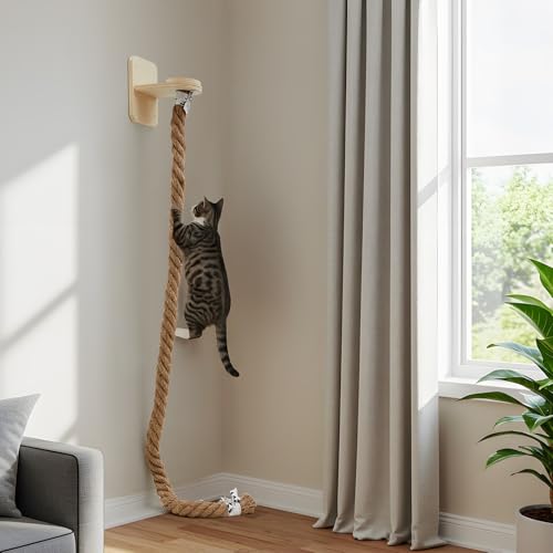 Wall Mounted Cat Tree with Scratching Post Y567