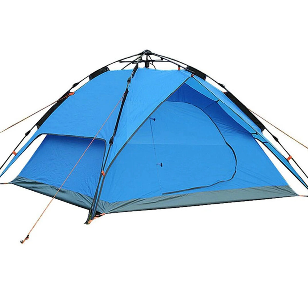 4 Person Double Layer Waterproof Instant Camping Tent Blue U53544