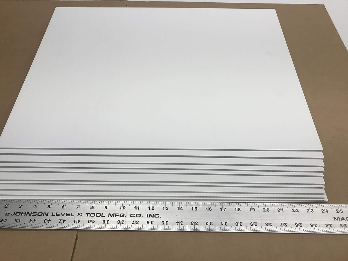 30 Pc White Blank Yard Signs with Metal Stakes E982929