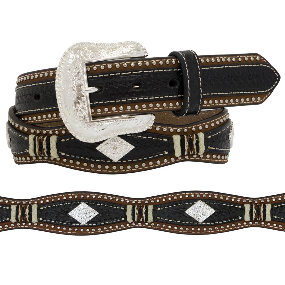 Black Brown Western Belt C93204
