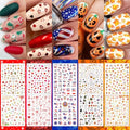 All Holiday Nail Stickers, 30 Sheets Self-Adhesive Nail Art Decals U7663