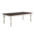 Brown Wood Dining Table with Extension Leaf N8980