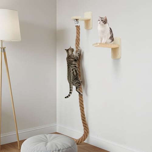 Wall Mounted Cat Tree with Scratching Post Y567