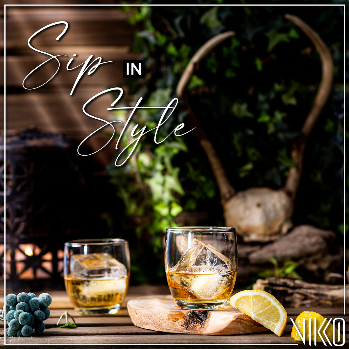 8.3 Ounce Clear Glass Tumblers Set of Six Y59989