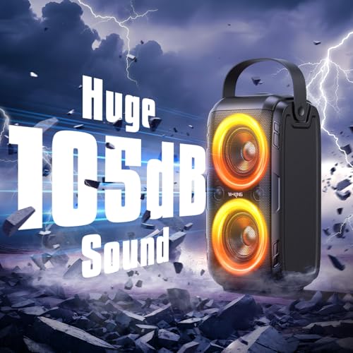 Portable Bluetooth Speaker Wireless Boom Box 180W Outdoor Speaker Y4670
