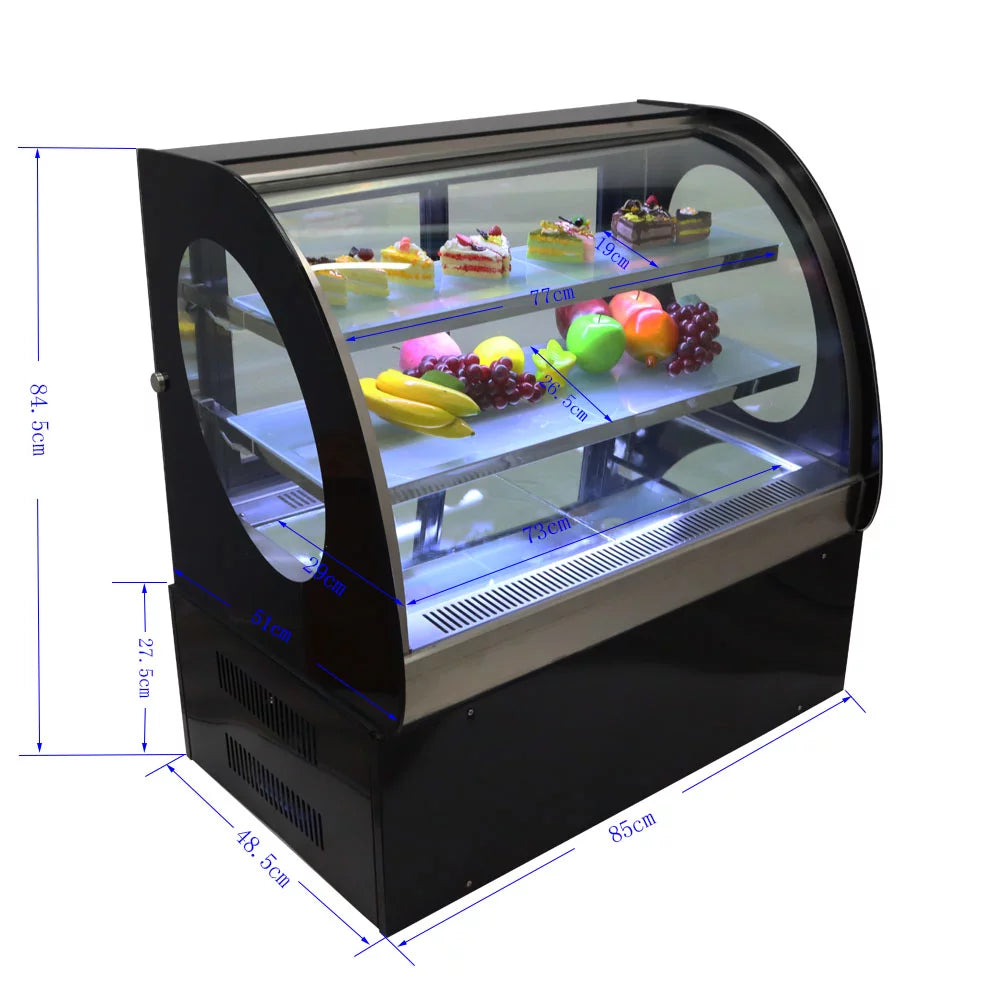 35" Curved Refrigerated Cake Display Cabinet S1320