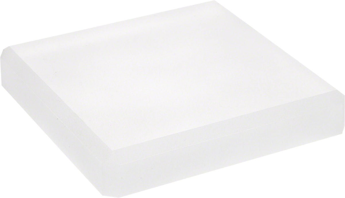 Frosted Acrylic Square Beveled Display Base, 1x22 H x 6x22 W x 6x22 D O9740