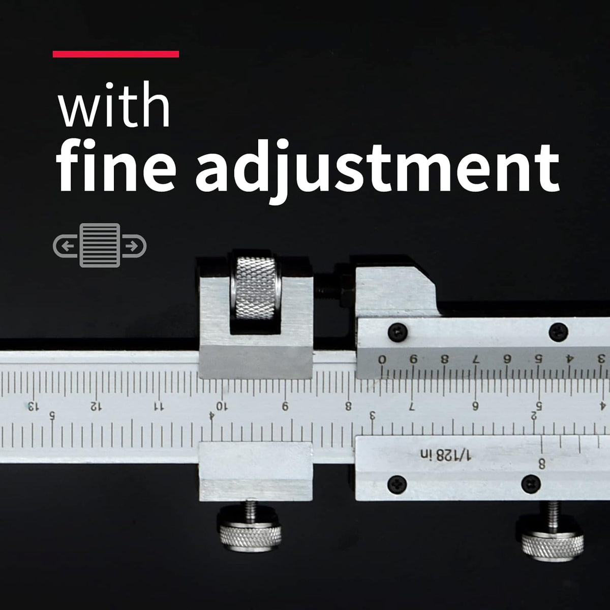 All-Metal Vernier Caliper Inch/Metric 0-12/0-300mm Range H140