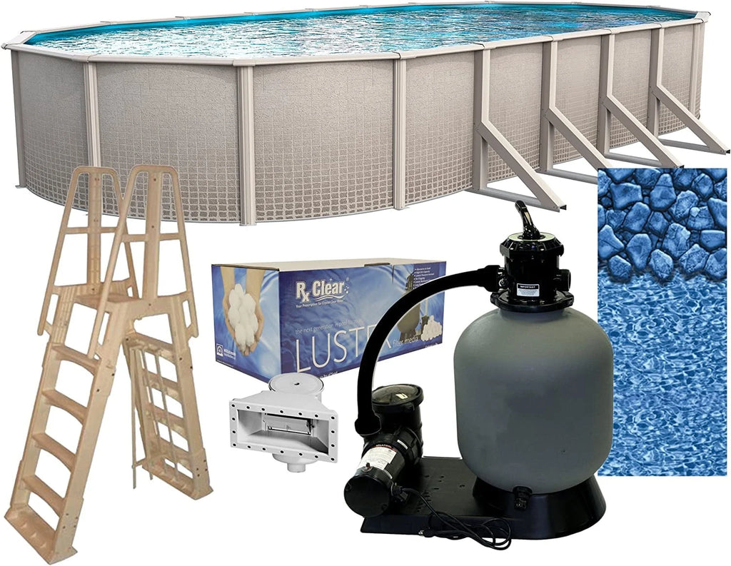 15' x 30' Oval 48 Wall Above-Ground Swimming Pools Z468259