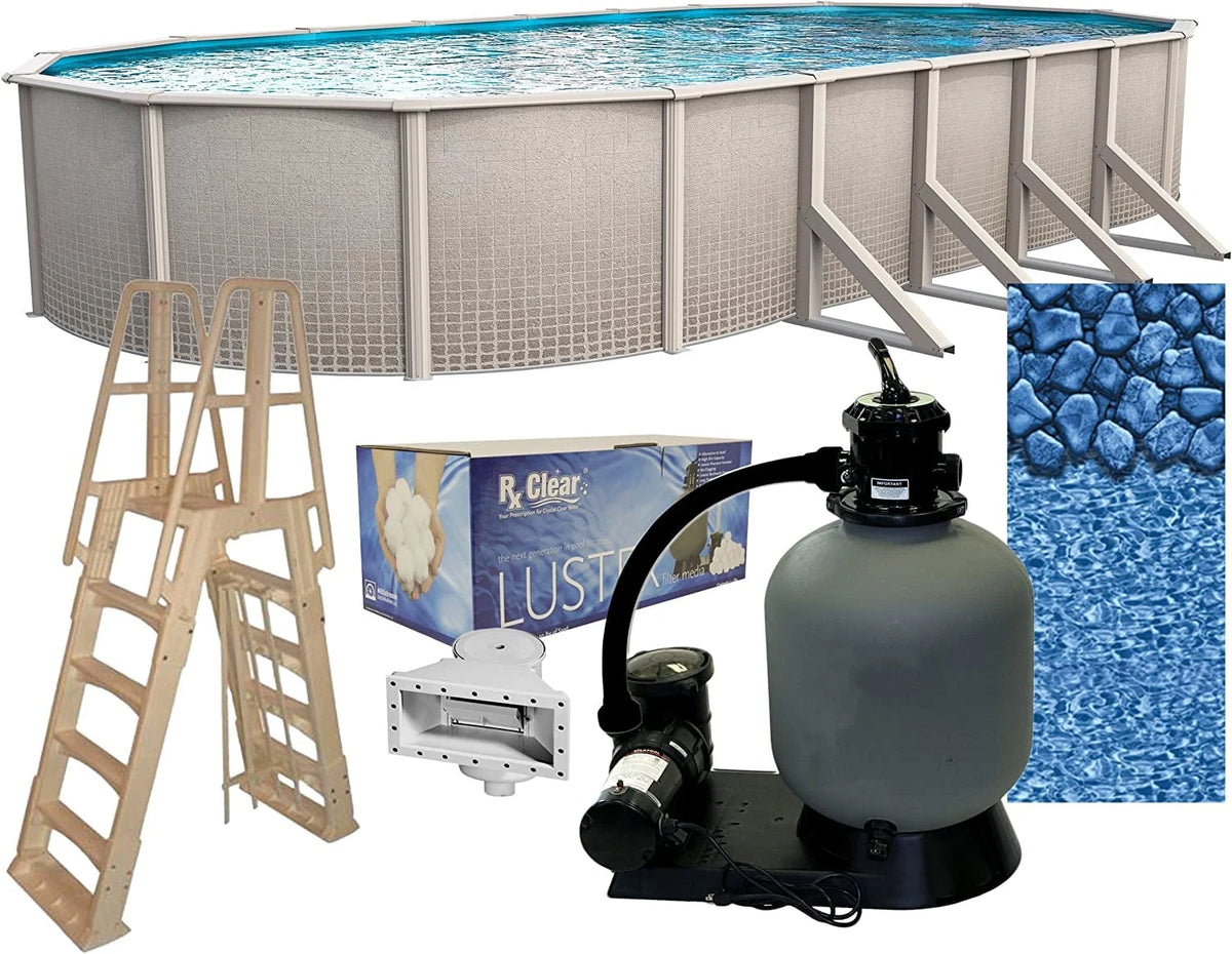 15' x 30' Oval 48 Wall Above-Ground Swimming Pools Z468259