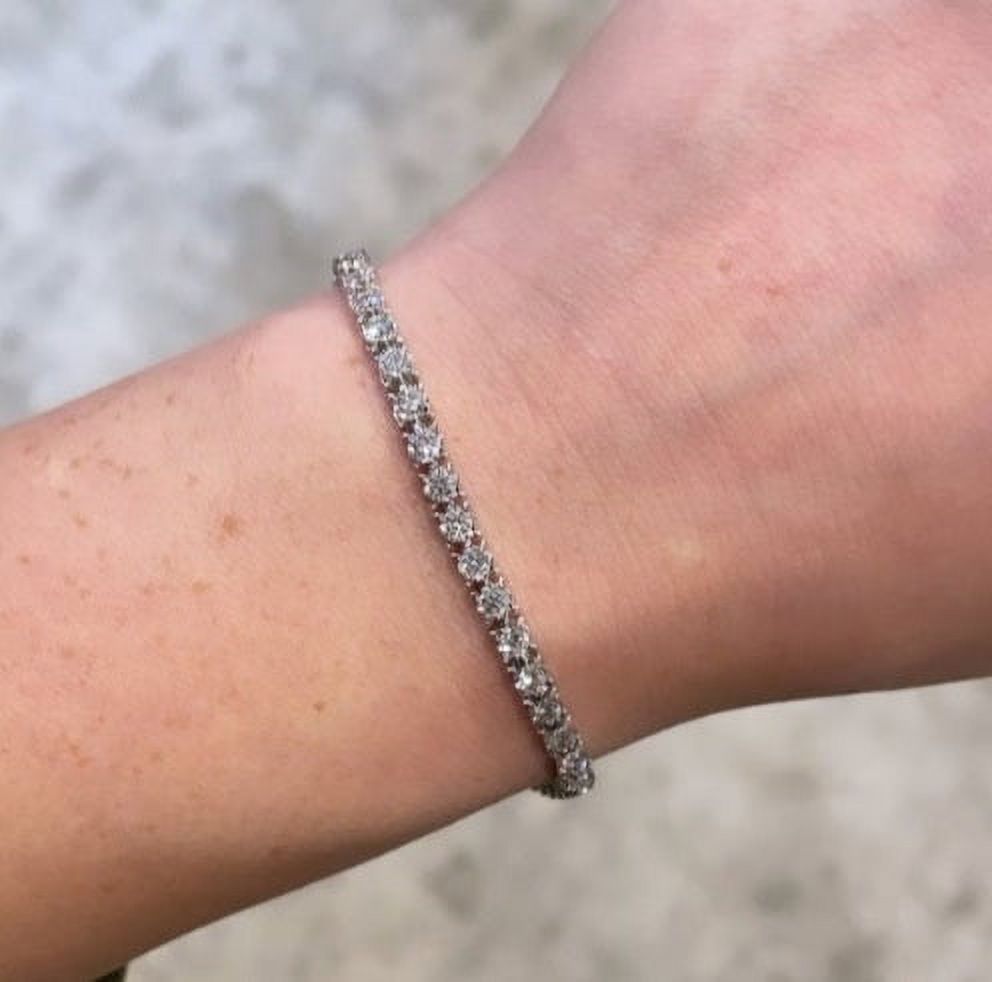 Moissanite Tennis Bracelet F12655
