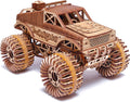 Monster Pickup Truck 3D Wooden Puzzle Model Kit Pack of 2 Q896