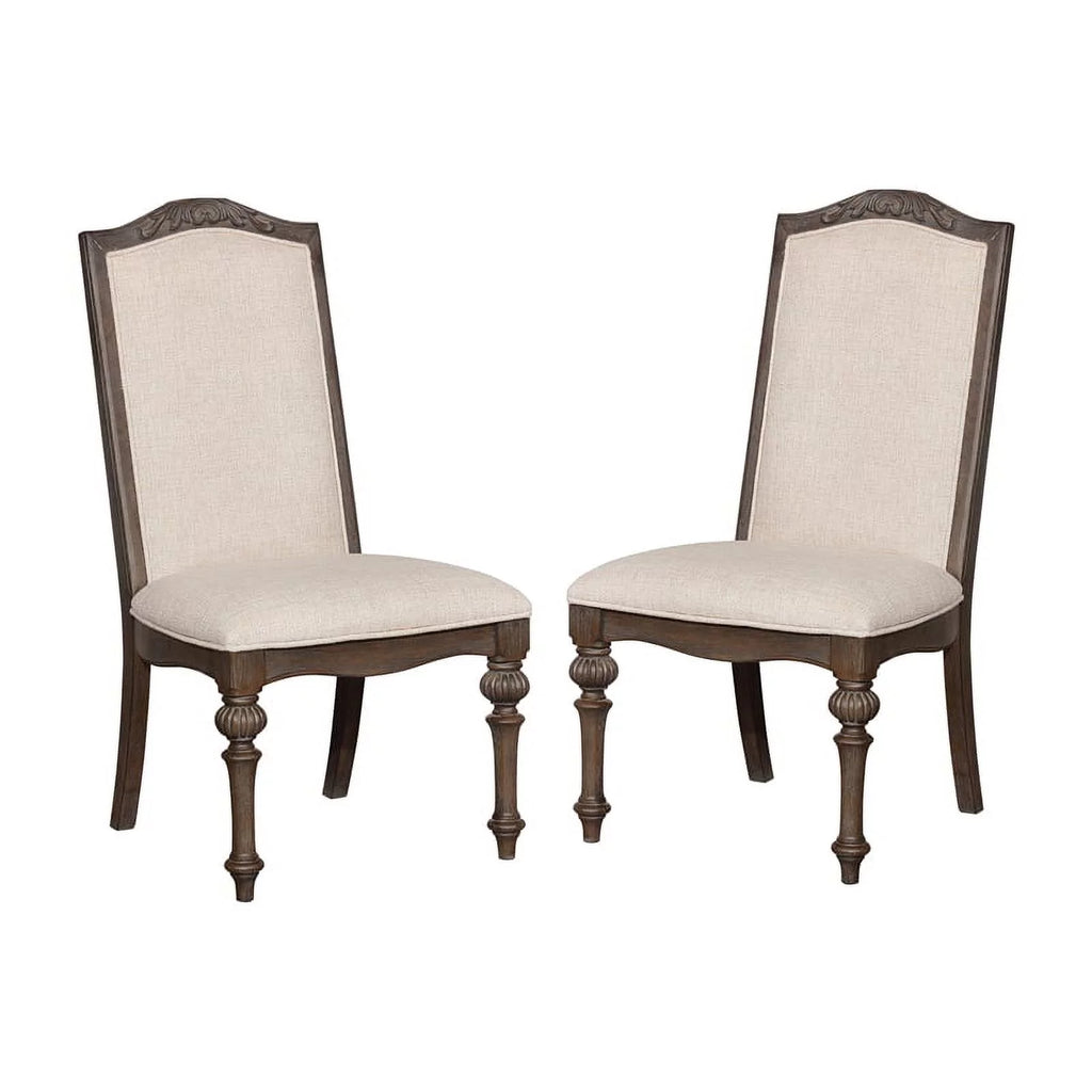 Fabric Padded Dining Chair Set of 2 E3317