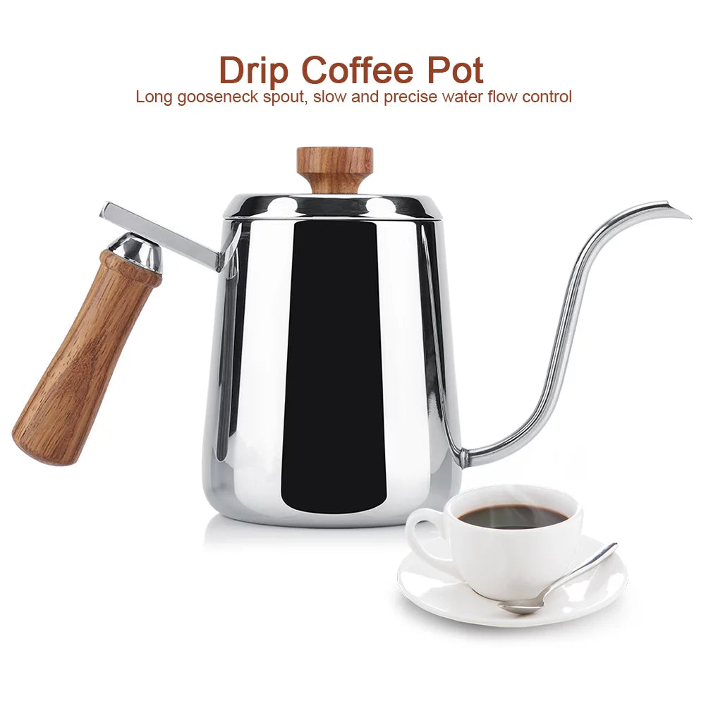 Stainless Steel Coffee Pot with Gooseneck Spout (350ml) R820