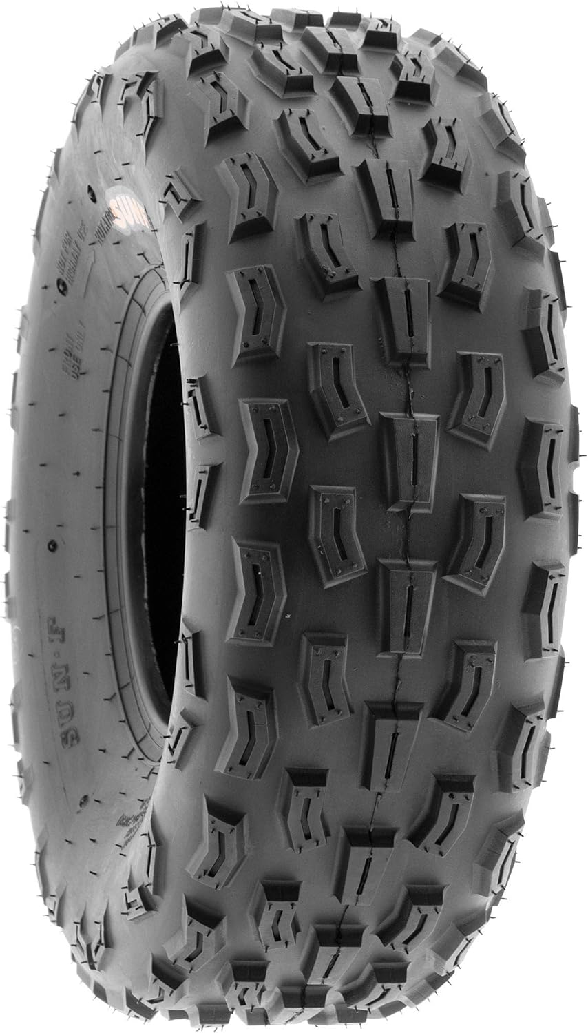 20x7-8 ATV UTV Go-Karts Tire, Knobby Tread, 6 PR, Tubeless Pack of 2 H9079