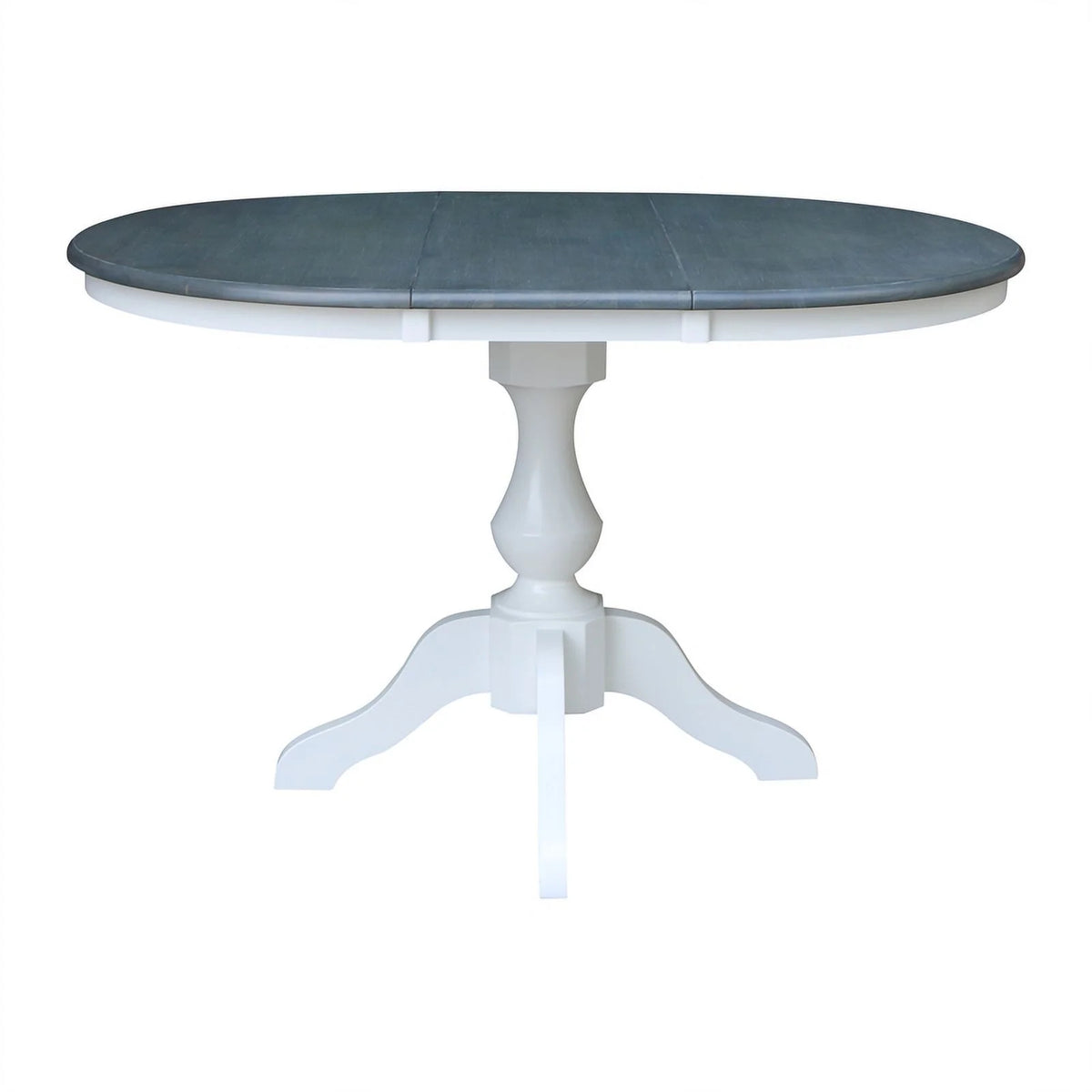 Round Wood Extension Dining Table with 4 Chairs X337
