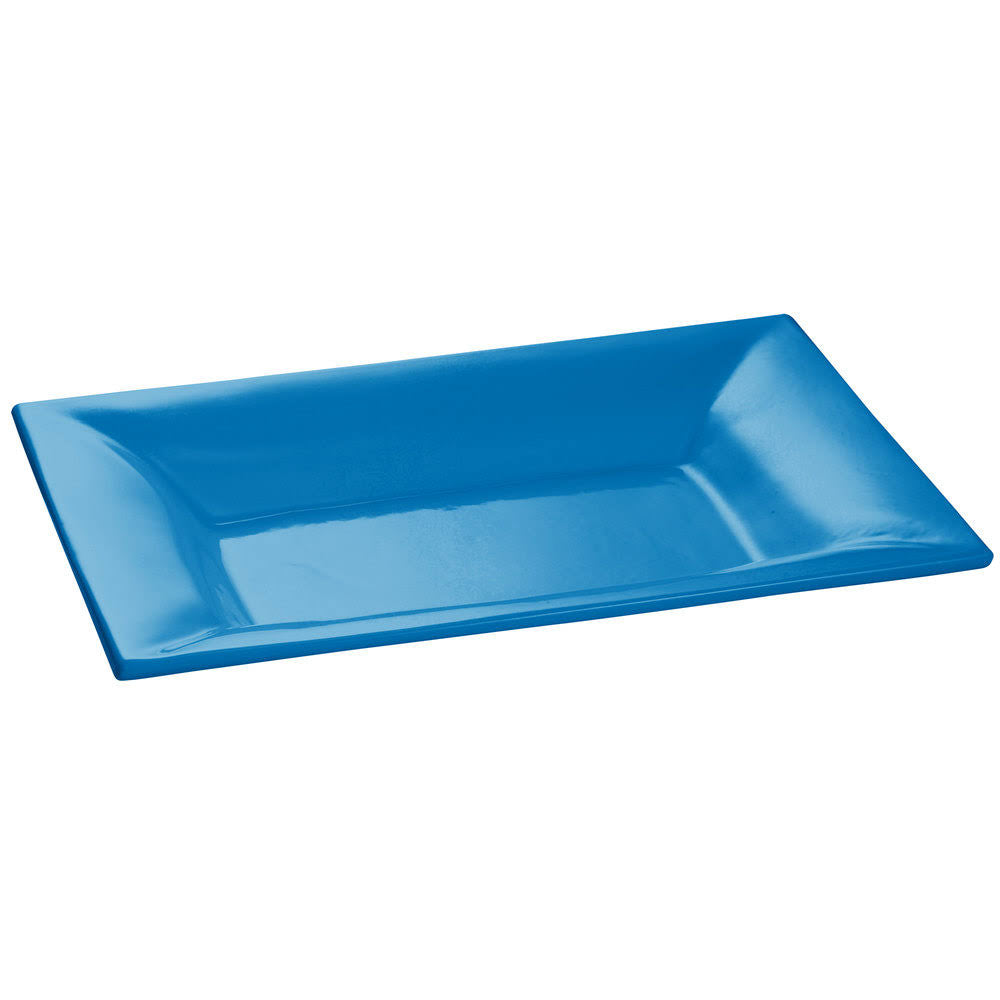 Sky Blue Cast Aluminum Rectangular Platter J386