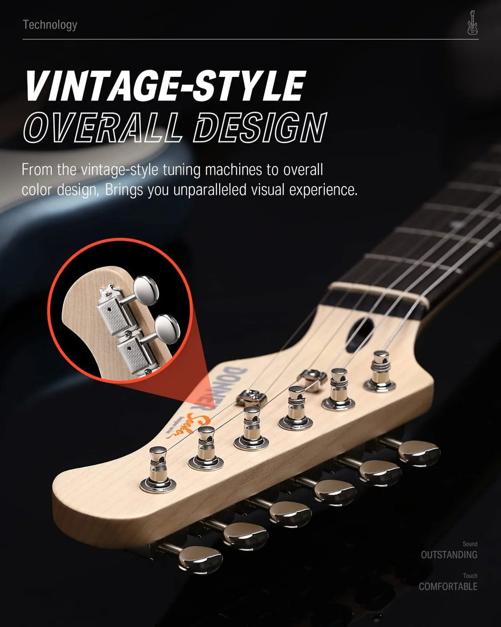 White 39" Electric Guitar A533