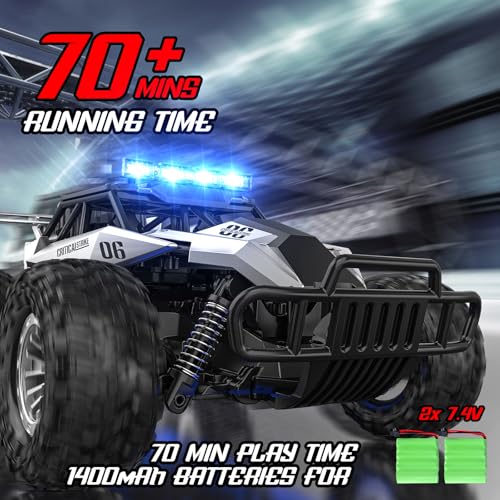 2.4GHz 1:12 Monster RC Truck with LED Headlight and Rechargeable Battery E21376