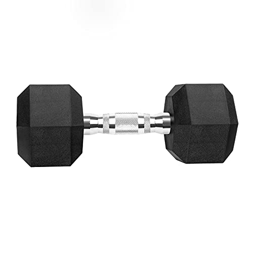 Rubber Coated Cast Iron Hex Dumbbell Free Weights T855