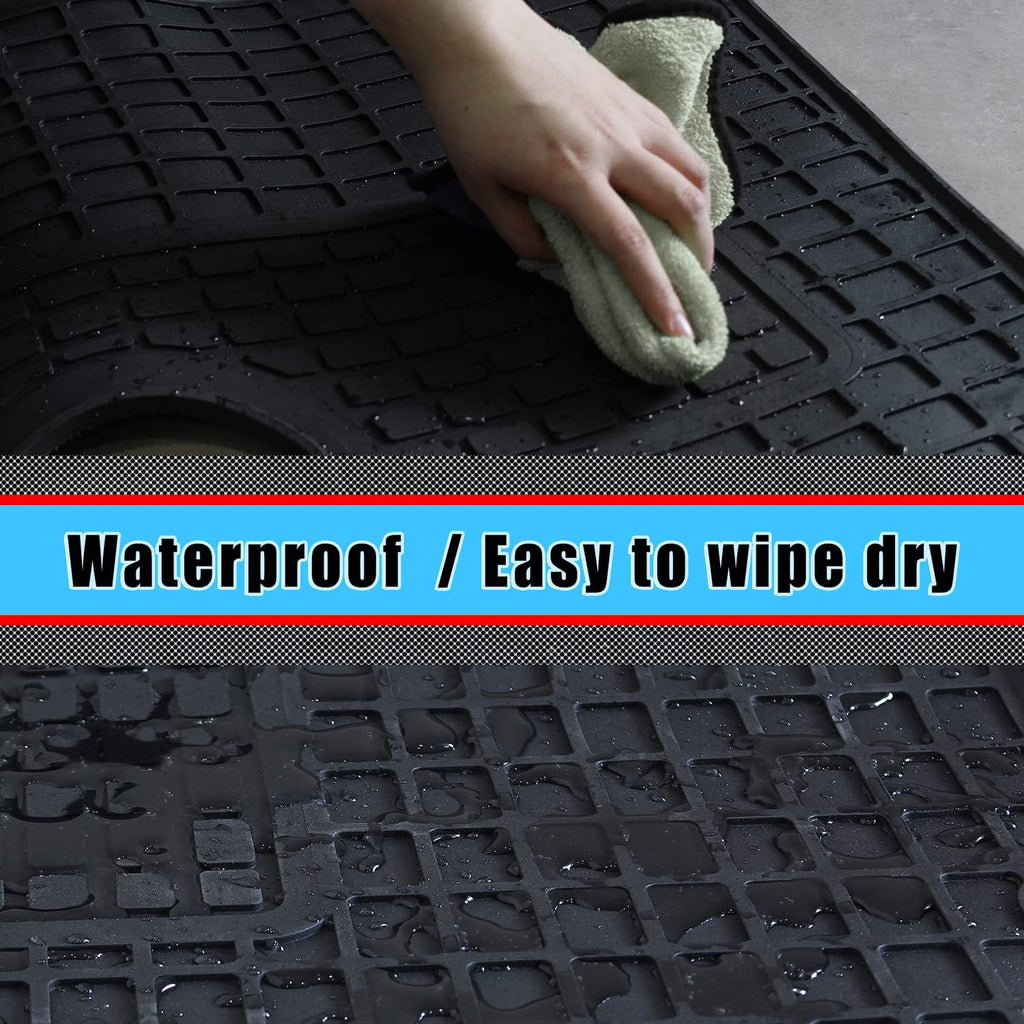 3PCS Set Heavy Duty Rubber Floor Mats for Freightliner Cascadia D2652
