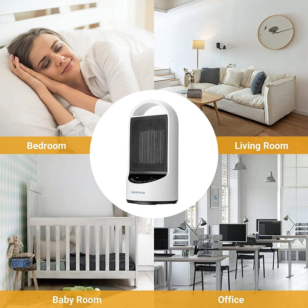 1500W Portable WiFi Space Heater with 24 Hours Timer U4078