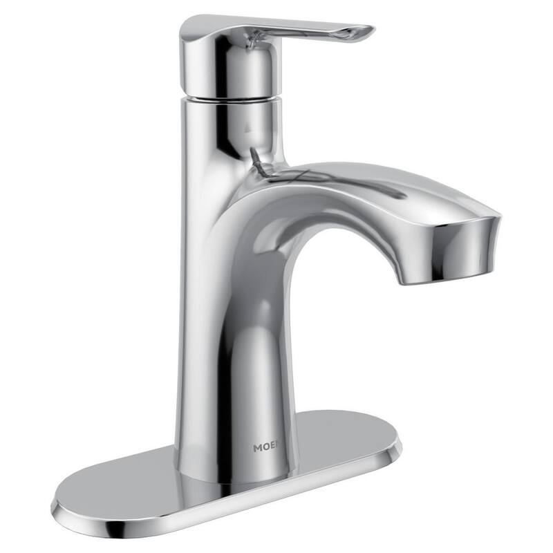Single-Handle Single-Hole Bathroom Faucet in Chrome H649