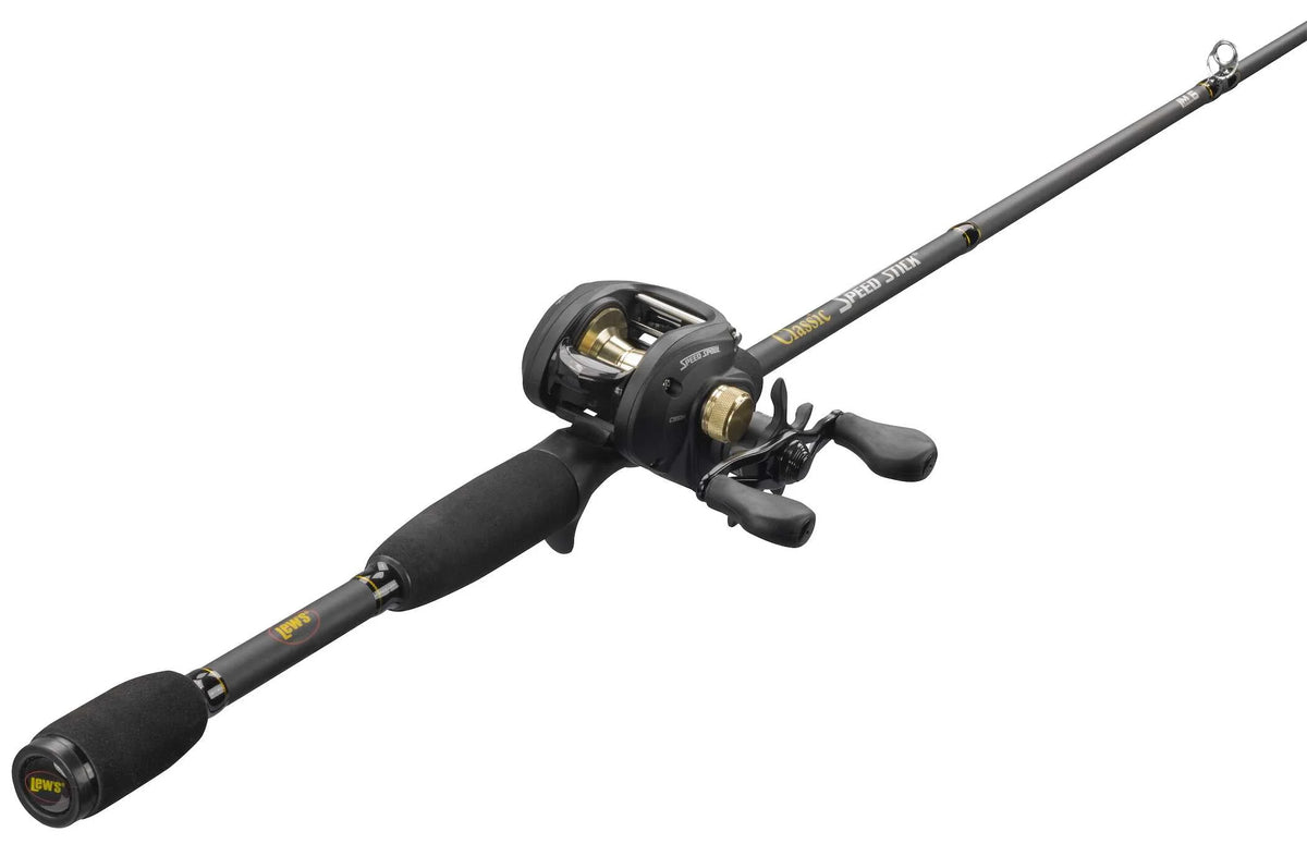 Black Baitcast Reel and Fishing Rod Combo H3641