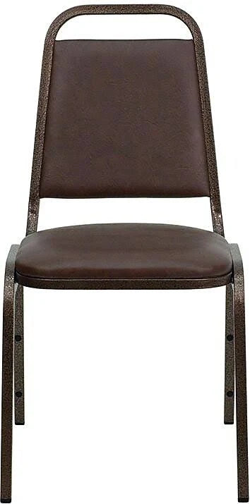 4 Pack Brown Vinyl Stacking Banquet Chair M7586