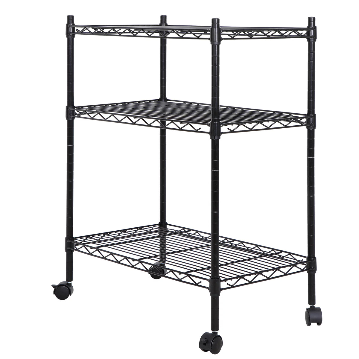 Rolling Kitchen Cart Black Z151