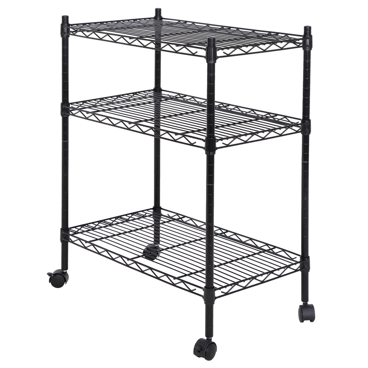 Rolling Kitchen Cart Black Z151