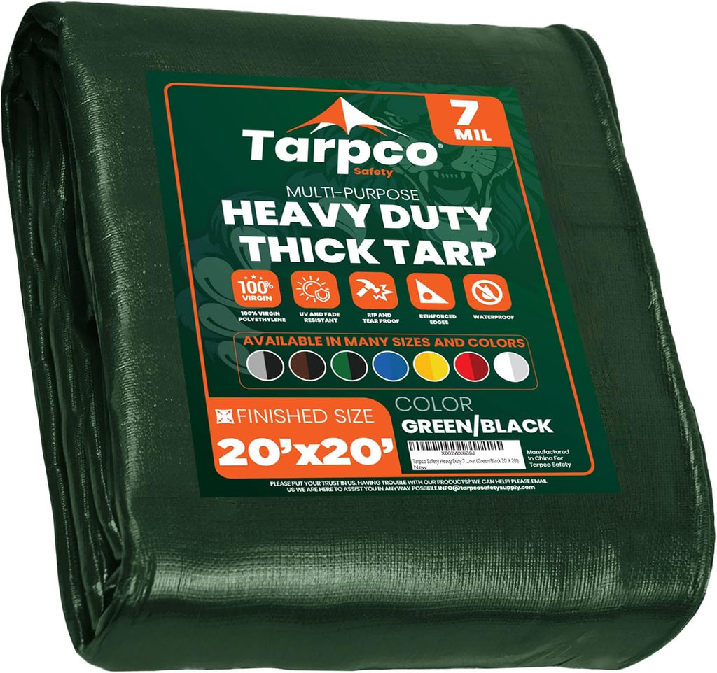 Heavy Duty 7 Mil Waterproof Poly Tarp Cover 8' X 10' G22814