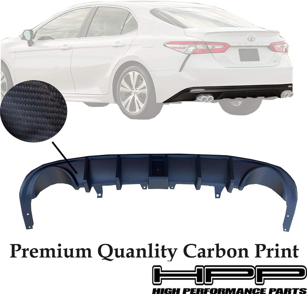 Rear Bumper Lip Diffuser Matte Black W106