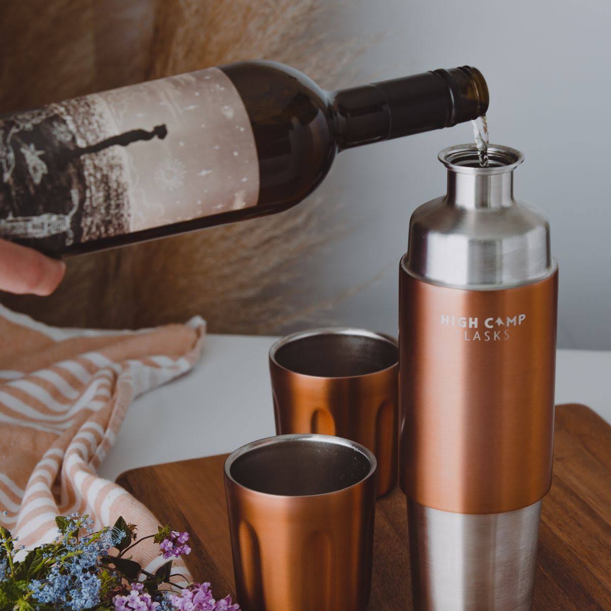 Firelight Flask Brushed Stainless, 750ml D301
