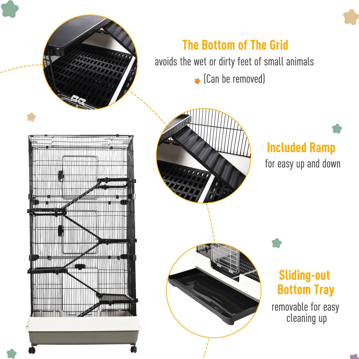 5-Tier Rolling Small Animal Cage I15585