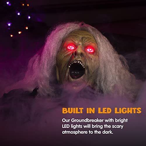 Zombie Halloween Decoration with Sound Effect & Lighted Eyes E506
