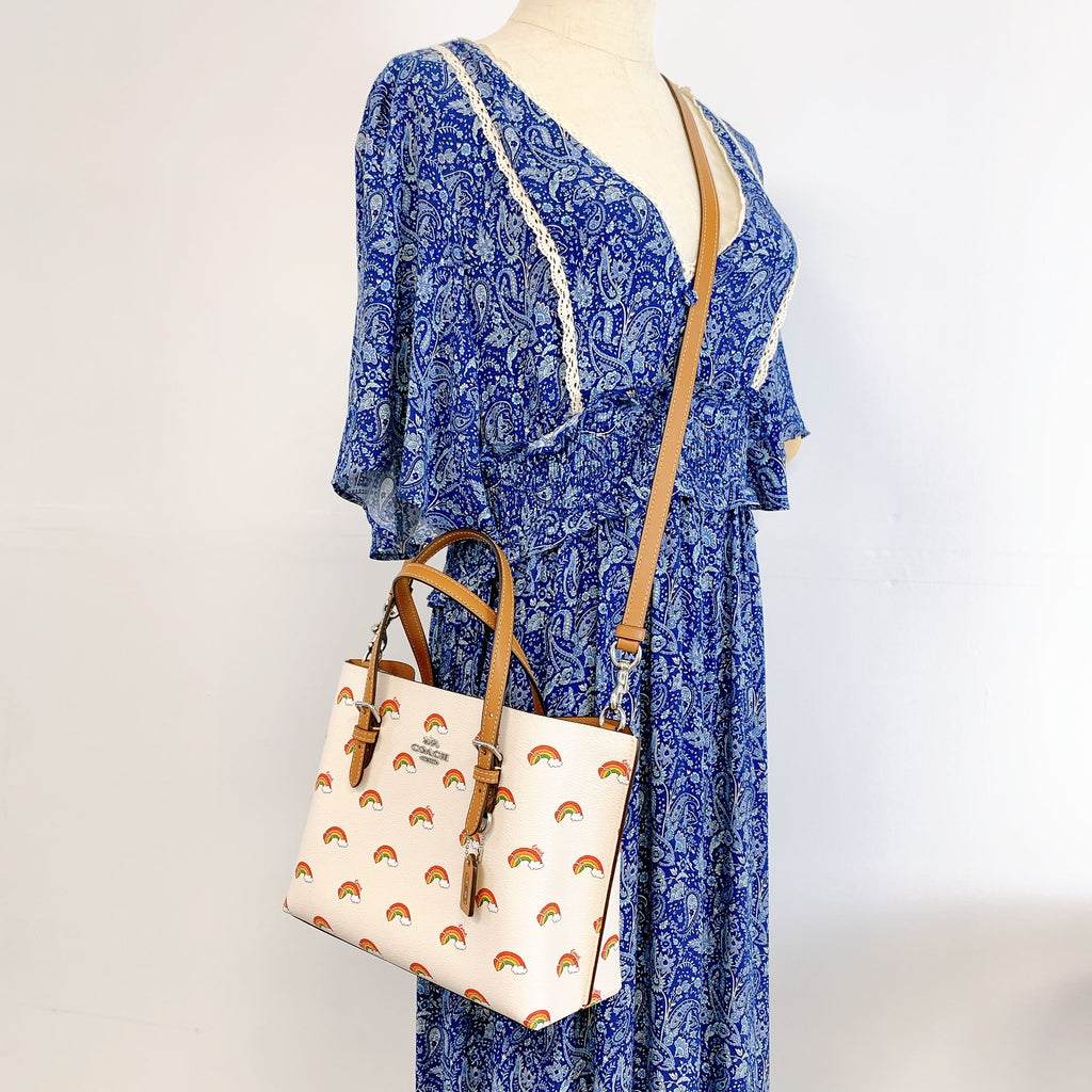 Tote with Rainbow Print Z60577