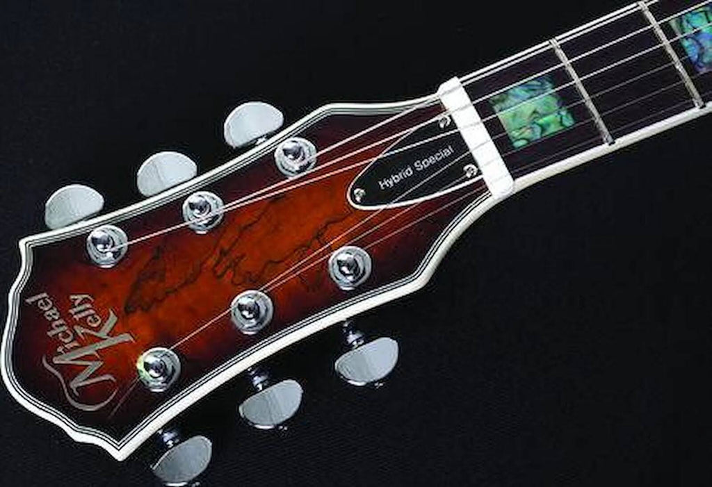 Left Handed Spalted Maple Burst Electric Guitar J776030