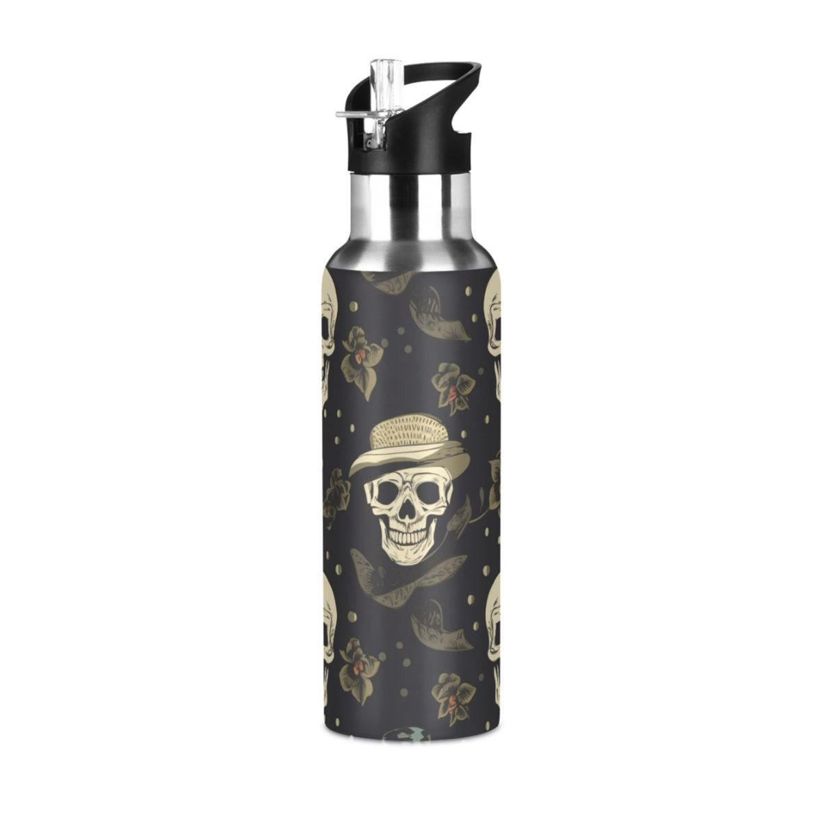 20 oz Insulated Stainless Steel Water Bottle with Straw Lid G538089