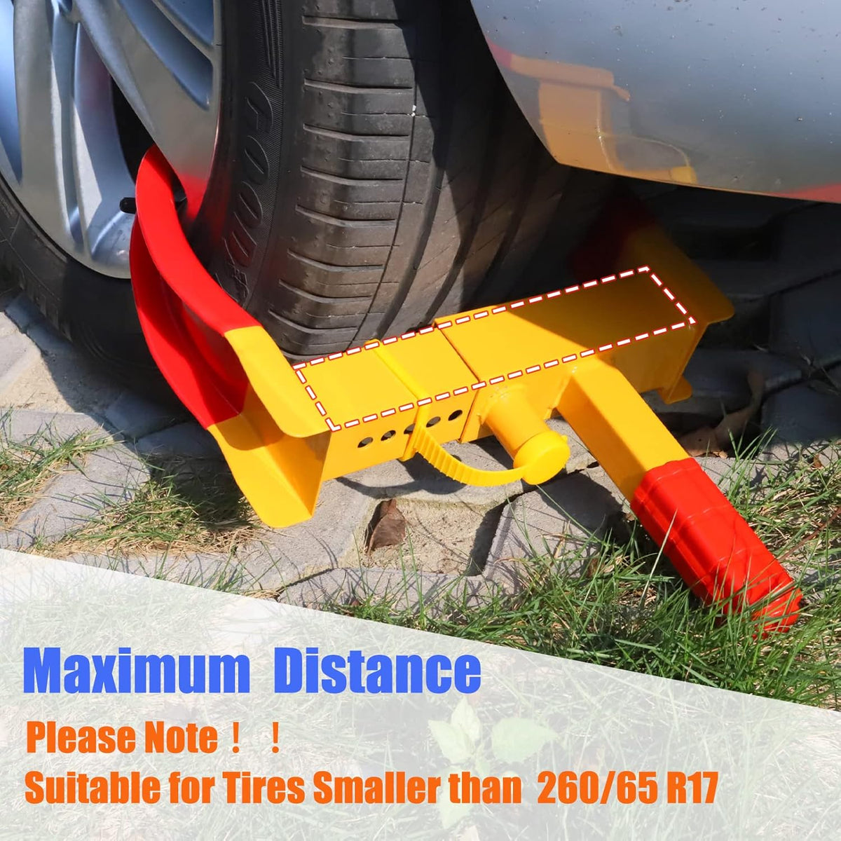 2PCS Universal Wheel Clamp Tire Lock S735