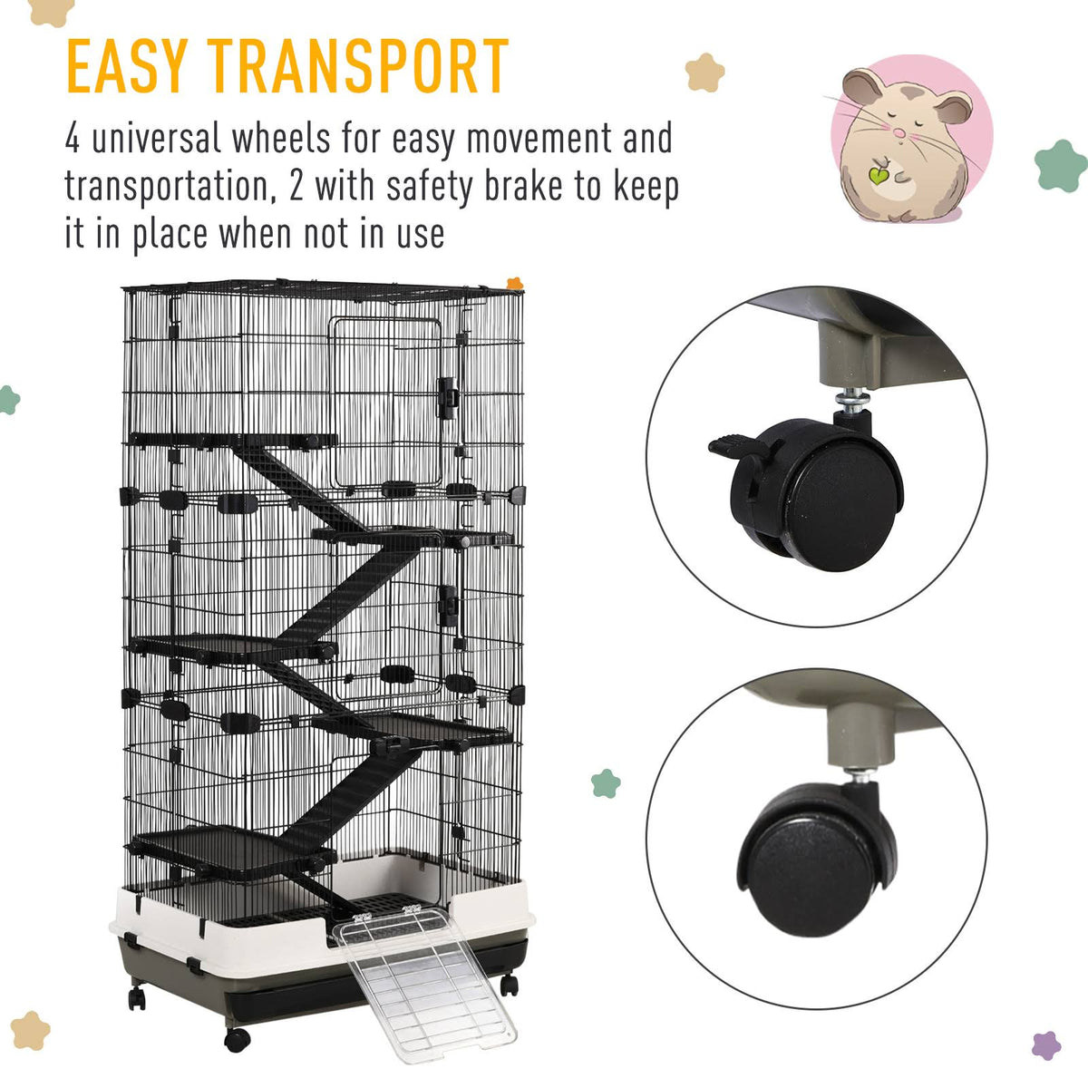 5-Tier Rolling Small Animal Cage I15585
