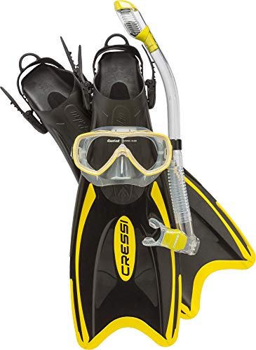 Adult Light Weight Travel Snorkel Set - Mask & Fins E3813